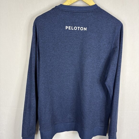 Vuori x Peloton Long Sleeve Performance Crew Blue Men’s Large - Picture 4 of 6